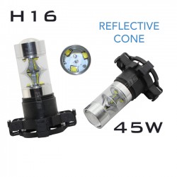 H16 REFLECTIVE CREE LED 45W - PAIR